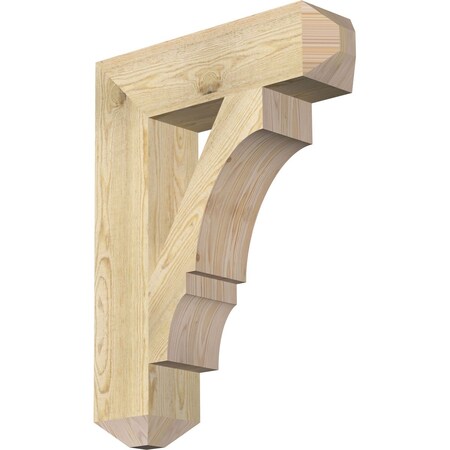 Ekena Millwork Balboa Craftsman Rough Sawn Bracket, Douglas Fir, 6"W x 24"D x 32"H BKT06X24X32BOA04RDF